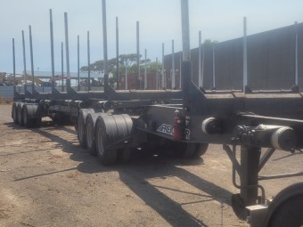 Maxitrans trailers B double set. 